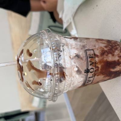 Blended mocha at VLOVE COFFEE HOUSE